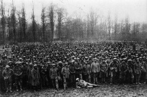 Prisioneros de guerra portugueses en 1918 (Foto de Wikimedia Commons)