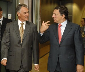 Visita de Aníbal Cavaco Silva a José Manuel Barroso, presidente de la Comisión europea en 2007.