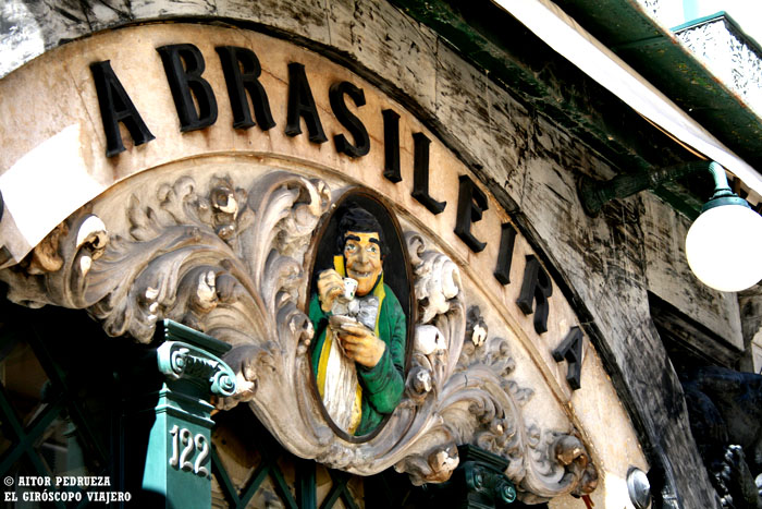 Café la Brasileira, mítico lugar de Lisboa