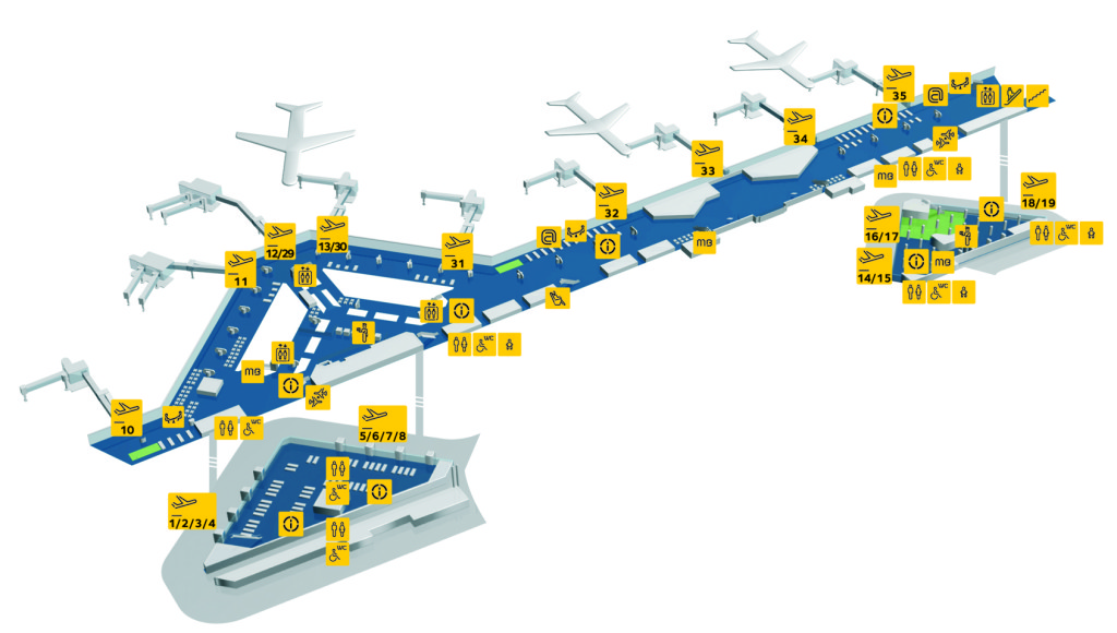 Instalaciones del aeropuerto de Oporto
